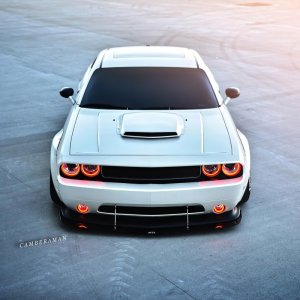 Dodge Challenger Headlight Halo Kit - ORACLE Lighting - LED Projector - Red - `08-`14